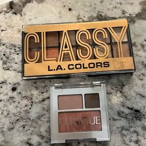 Clinique and la colors eyeshadows unused.